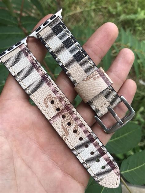 burberry watch replacement strap|burberry apple watch band 44mm.